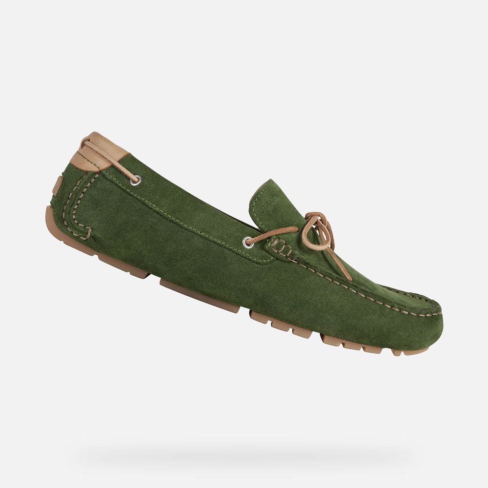 Geox Loafers Green Melbourne - Geox Mens Shoes - NQGZMV842